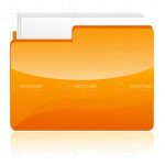 Glossy Orange Folder